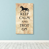 馬保乗り キャンバスプリント (インサイチュ (ウッドフロア))