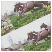 馬像 ファブリック (クローズアップ)