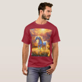 馬像 Tシャツ (正面フル)