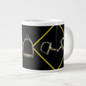 馬具のくつわと鐙 ジャンボコーヒーマグカップ (正面右)