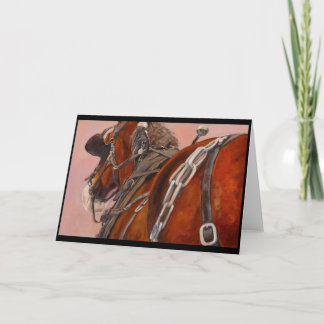 馬具の挨拶状のばん馬 カード