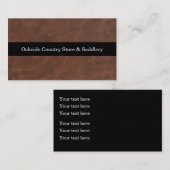 馬具革テーマ名刺 名刺 (正面/裏面)