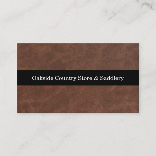 馬具革テーマ名刺 名刺 (正面)