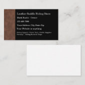 馬具革テーマ 名刺 (正面/裏面)