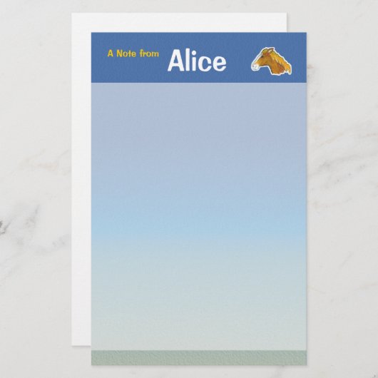 馬具 便箋 (正面/裏面)