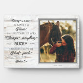 馬写真パーソナライズされたメモリアル フォトプラーク (正面)