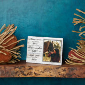 馬写真パーソナライズされたメモリアル フォトプラーク (側面)