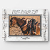 馬写真パーソナライズされたメモリアル フォトプラーク (正面)