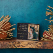 馬写真パーソナライズされたメモリアル フォトプラーク (側面)