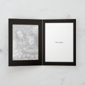 馬写真挿入ビジネスマーケティング カード (内部)