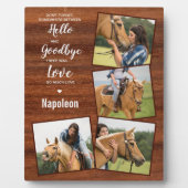 馬写真記念素朴記念・記念碑 フォトプラーク (正面)