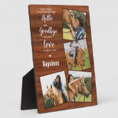 馬写真記念素朴記念・記念碑 フォトプラーク (側面)