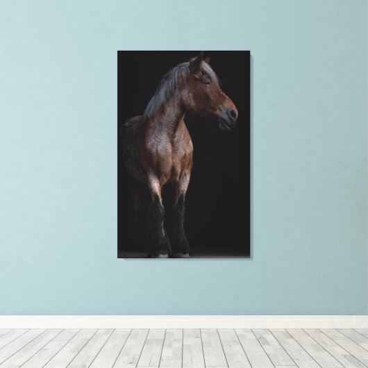 馬写真 キャンバスプリント (インサイチュ (ウッドフロア))