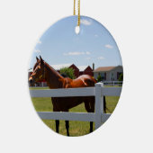 馬写真 セラミックオーナメント (右)