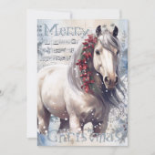 馬冬のクリスマスウォーター色 シーズンカード (正面)