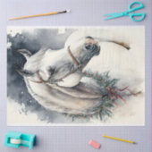 馬冬のクリスマスウォーター色 薄葉紙 (クラフト)