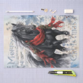 馬冬のクリスマスウォーター色 薄葉紙 (クラフト)