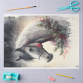 馬冬のクリスマスウォーター色 薄葉紙 (クラフト)