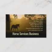 馬則又は獣医ウマ科の人 名刺 (正面)