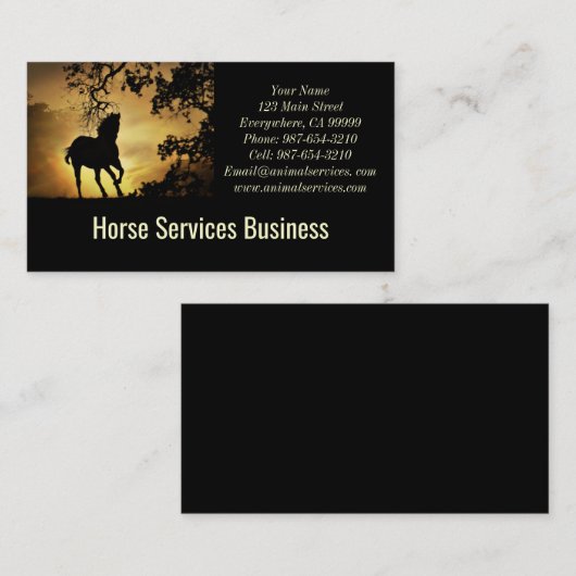 馬則訓練 名刺 (正面/裏面)