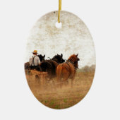 馬力のあるフィールドワーク セラミックオーナメント (正面)