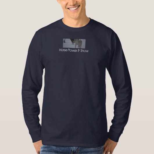 馬力及び雪 Tシャツ (正面)