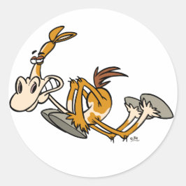 馬力漫画のステッカー ラウンドシール