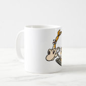 馬力漫画のマグカップ コーヒーマグカップ (正面左)