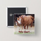 馬力! ボタン 缶バッジ (正面&裏面)