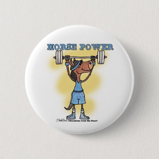 馬力 缶バッジ (正面)