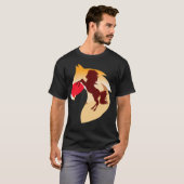 馬動物愛好家テレビシリーズ乗馬 Tシャツ (正面フル)