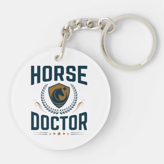 馬医ウマ科の獣医 キーホルダー (裏面)