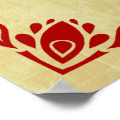 馬印の中国の年 ポスター (角)