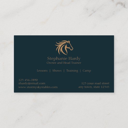 馬厩舎 名刺 (裏面)