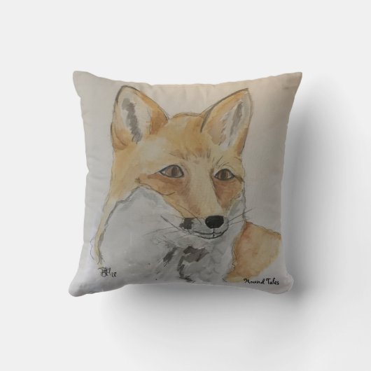 馬及びキツネ枕 クッション (裏面)