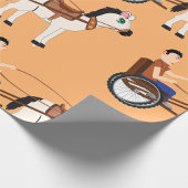 馬及び乳母車包み紙 ラッピングペーパー