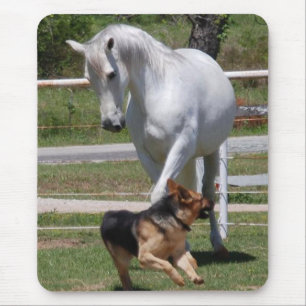 馬及び犬の演劇 マウスパッド
