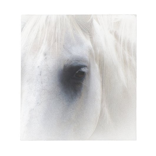 馬及び花柄 ノートパッド (正面)