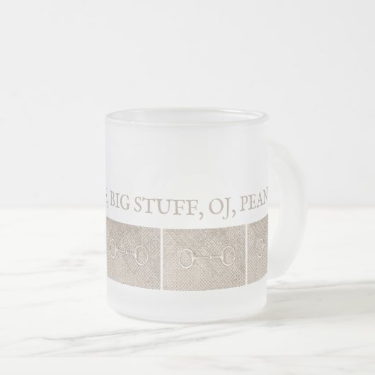 馬名エクエストリアンビッツバーンファームハウスタン フロストグラスマグカップ (正面右)