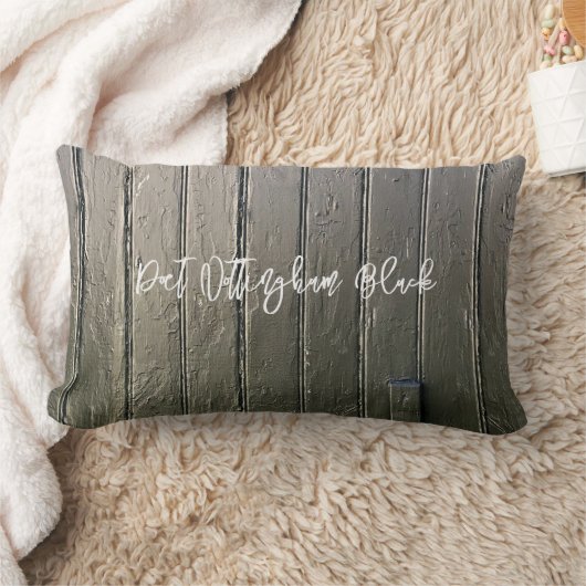 馬名ブラックバーンドアフォトアートエクエストリアン ランバークッション (ブランケット)