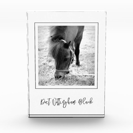 馬名EQUESTRIAN PHOTO Timeless Keepsake フォトブロック (正面)