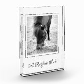 馬名EQUESTRIAN PHOTO Timeless Keepsake フォトブロック (左)