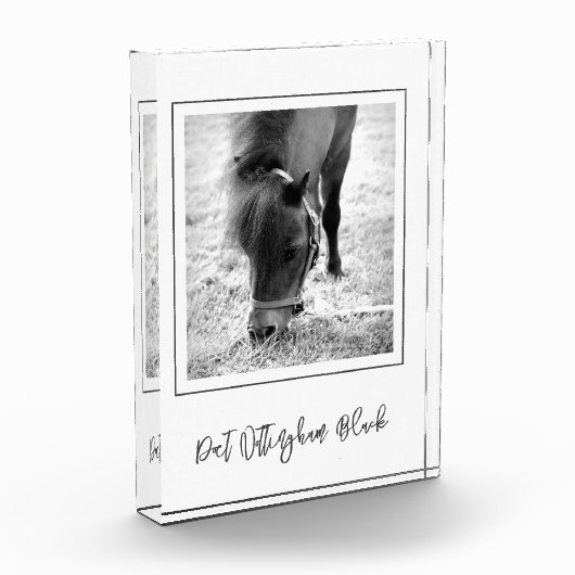 馬名EQUESTRIAN PHOTO Timeless Keepsake フォトブロック (左)