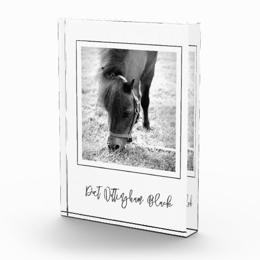 馬名EQUESTRIAN PHOTO Timeless Keepsake フォトブロック (右)