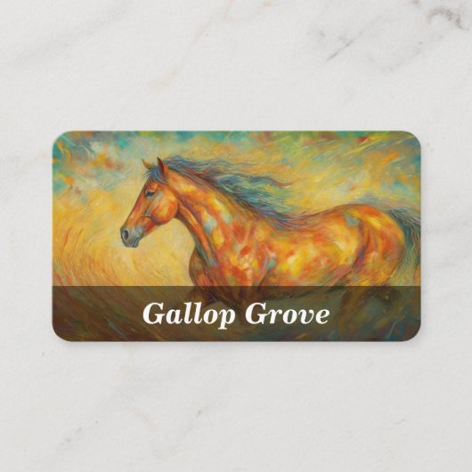 馬商ウマ科のカード 名刺 (正面)