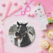 馬噛みフェンス柱 ペーパープレート (パーティー)