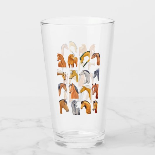 馬図 タンブラーグラス (裏面)