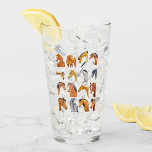 馬図 タンブラーグラス (アイス正面)