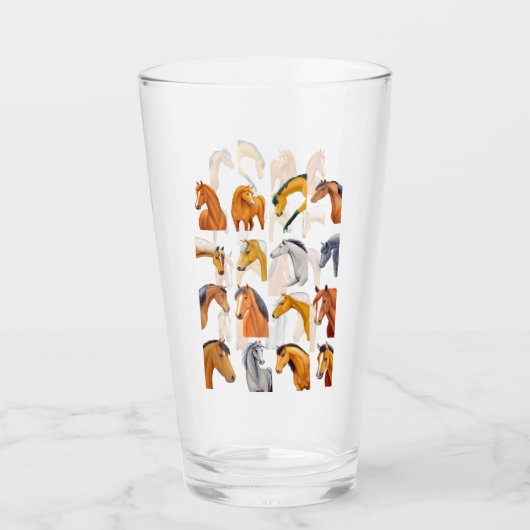 馬図 タンブラーグラス (正面)