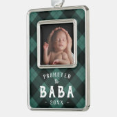 馬場に昇格 |ベビーフォトグランパ シルバープレートフレームオーナメント (左)